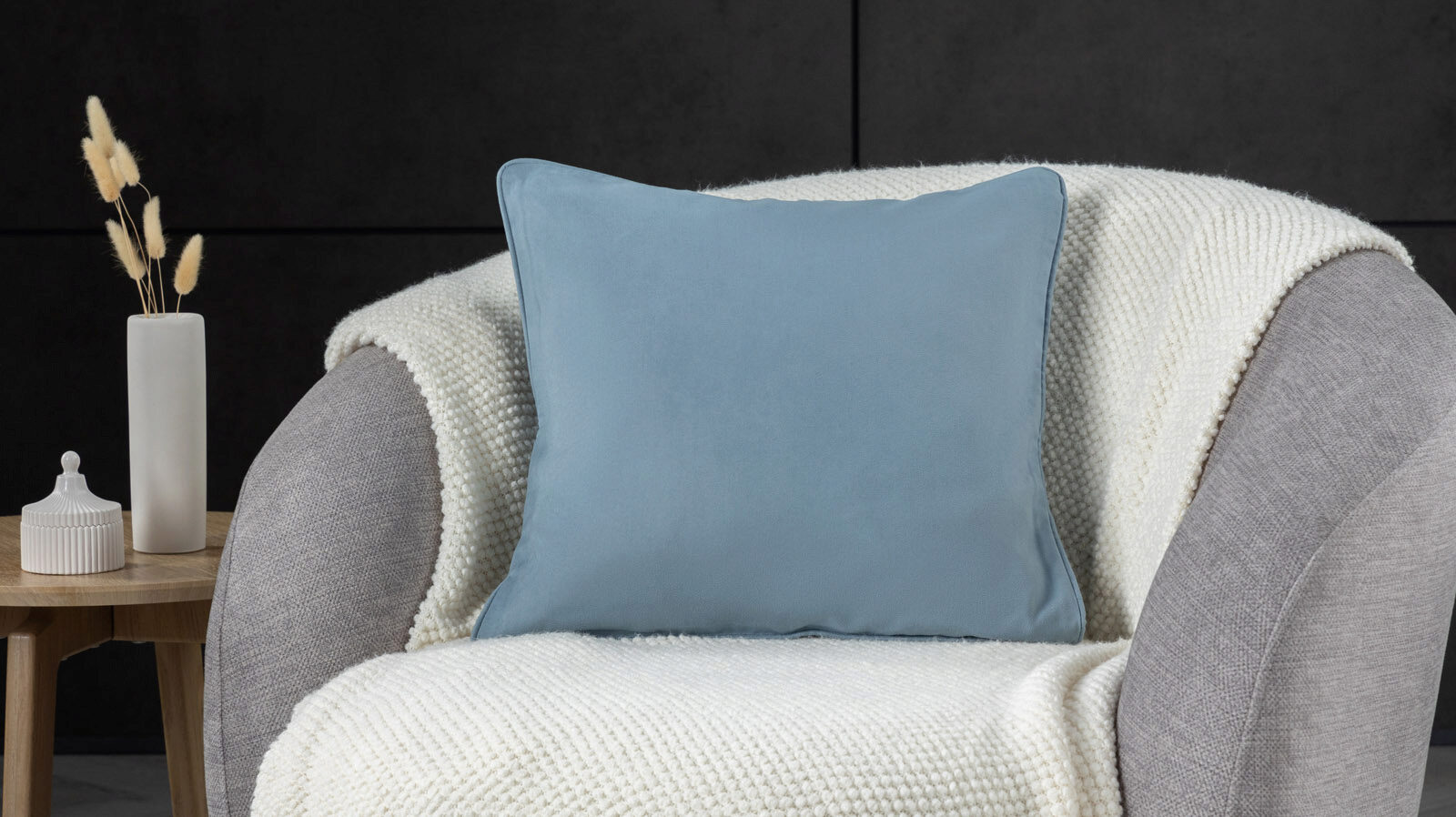 

Наволочка декоративная Askona Home Kim, цвет серо-голубой, Askona Home Kim, цвет серо-голубой