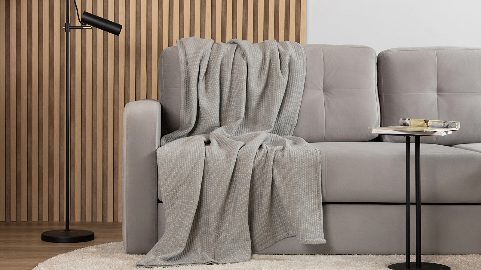

Покрывало Askona Home Stitch, цвет серый, Askona Home Stitch, цвет серый