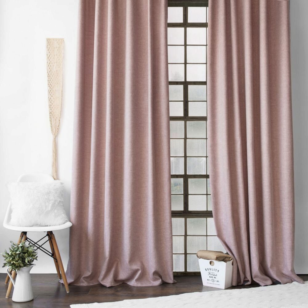 Портьера Askona Home Moon (Хоум Мун), цвет розовый, 1 шт