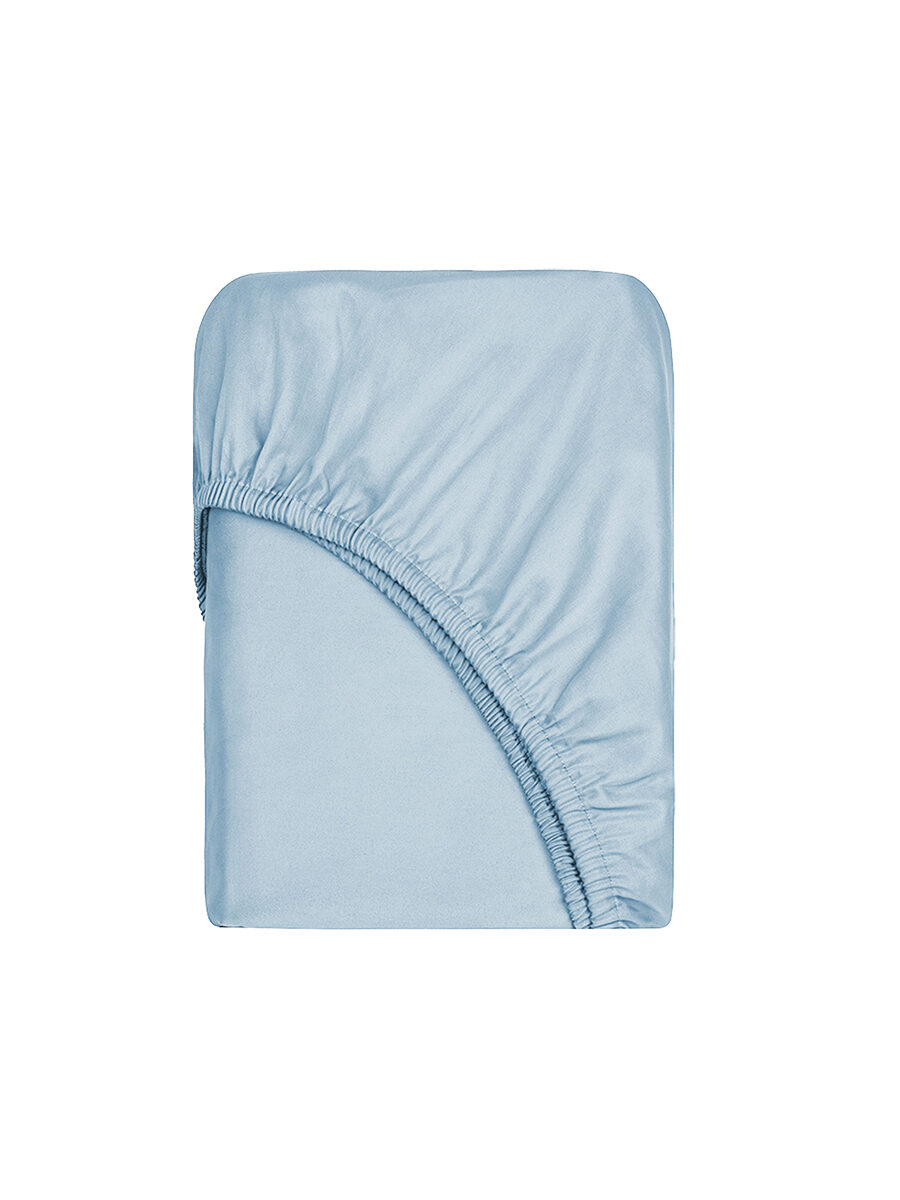 Простыня на резинке Organic Cotton (Органик Коттон) Голубой