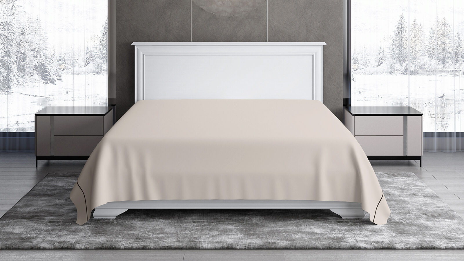 

Простыня без резинки Soft Silver, цвет Песчаный берег, Soft Silver, цвет Песчаный берег