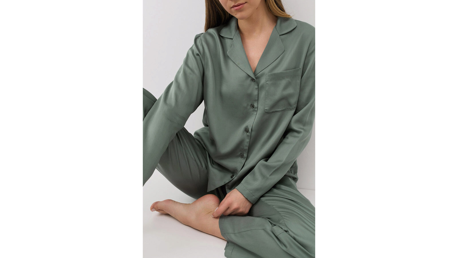 

Рубашка с длинным рукавом женская Stay Balanced, цвет зеленый чай, Stay Balanced, цвет зеленый чай